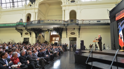 El Presidente de Chile, Sebastián Piñera, en el Foro de la Alianza del Pacífico. 